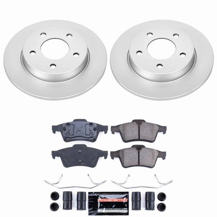 Power Stop 04-05 Mazda 3 Rear Z23 Coated Brake Kit