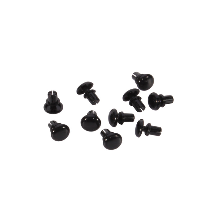 Bell Circle Grommet Plug - Black