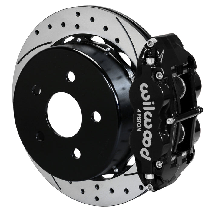 Wilwood 18-21 Jeep Wrangler Narrow Superlite 4R Rear Brake Kit SRP 13.50in Rotor w/Lines - Black