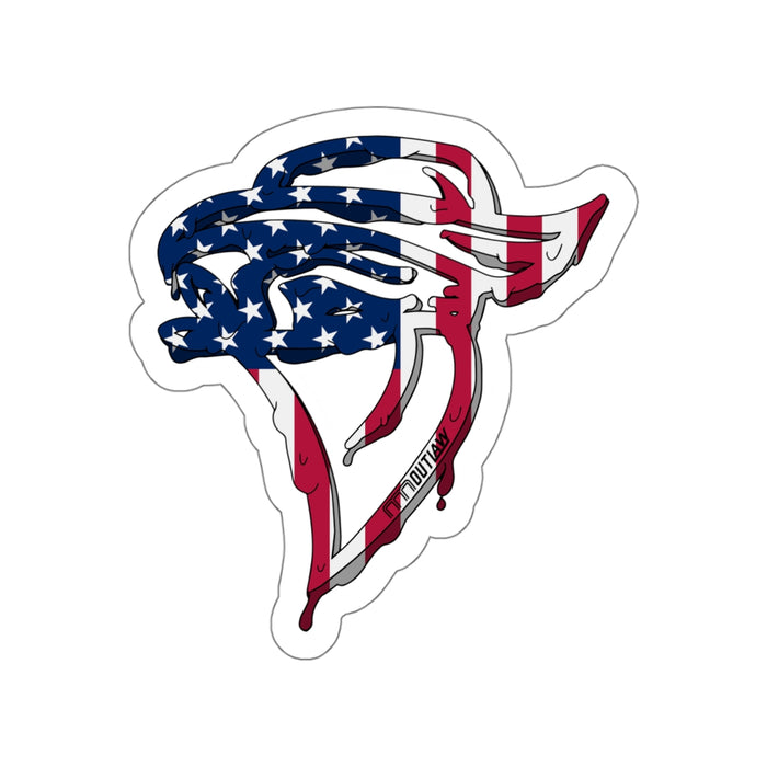 Outlaw Patriotic Drip Die-Cut Sticker