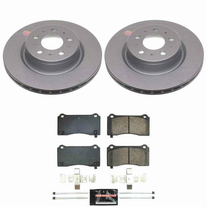 Power Stop 17-21 Tesla 3 Front Z23 Coated Brake Kit