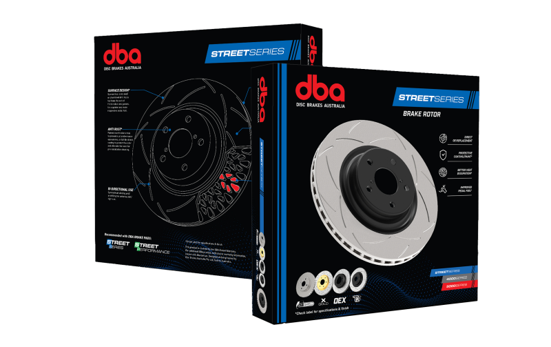 DBA 01-04 Outback 2.5L/3.0 H6 Rear Slotted Street Series Rotor