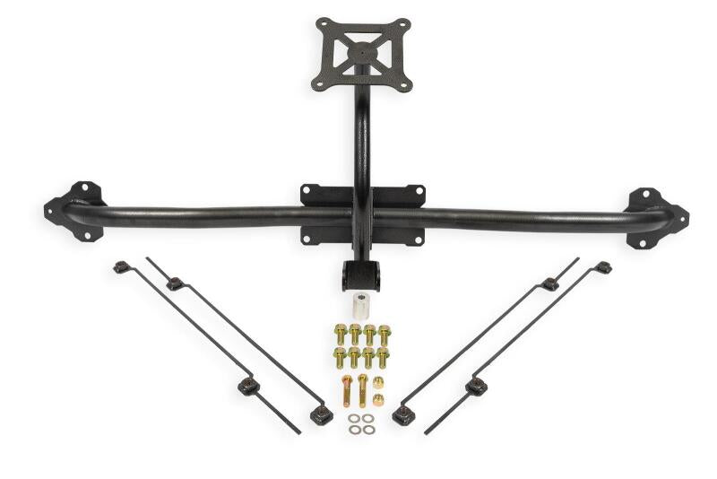 BMR 14-19 Chevrolet Corvette C7 Bolt-On Parachute Mount - Black Hammertone