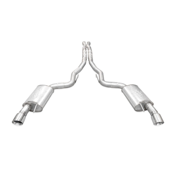 Stainless Works 2024 Mustang GT Catback Dual Tips Redline Sound X-Pipe Factory Connect Exhaust