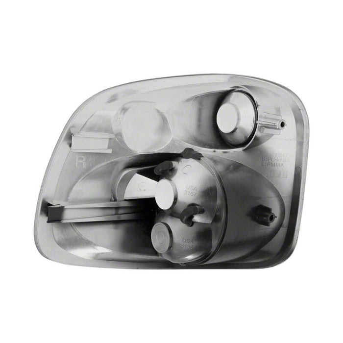 Raxiom 01-03 Ford F-150 Flareside Axial Series Version 2 Tail Lights- Black Housing- Clear Lens