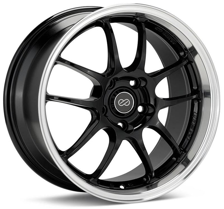 Enkei PF01 17x9 5x114.3 35mm Offset 75mm Hub Bore - Black Mach