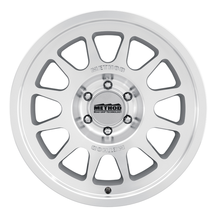 Method MR703 Bead Grip 20x9 -12mm Offset 5x5 71.5mm CB - Machined Clear Coat