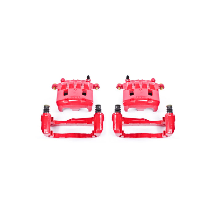 Power Stop 05-06 Saab 9-2X Front Red Calipers w/Brackets - Pair