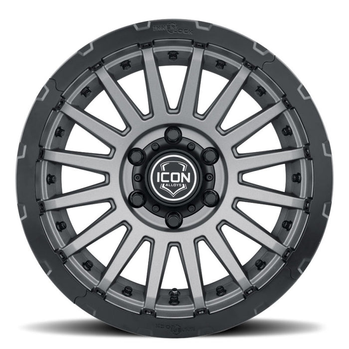 ICON Recon Pro 17x8.5 5x5 -6mm Offset 4.5in BS 71.5mm Bore Charcoal Wheel