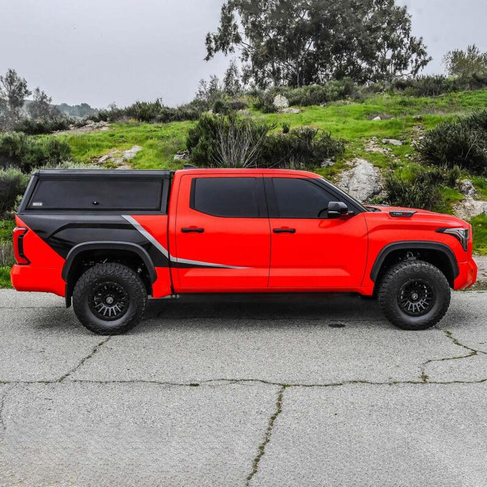 Westin EXP Truck Cap COMPLETE KIT A + B (22-25 Toyota Tundra CC 5.5ft. Bed) - Black