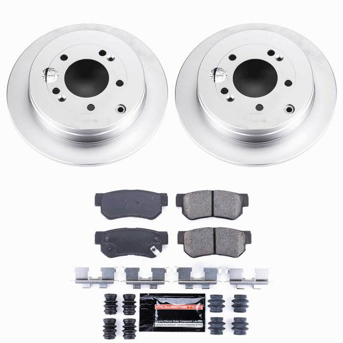 Power Stop 06-09 Hyundai Azera Rear Z23 Coated Brake Kit