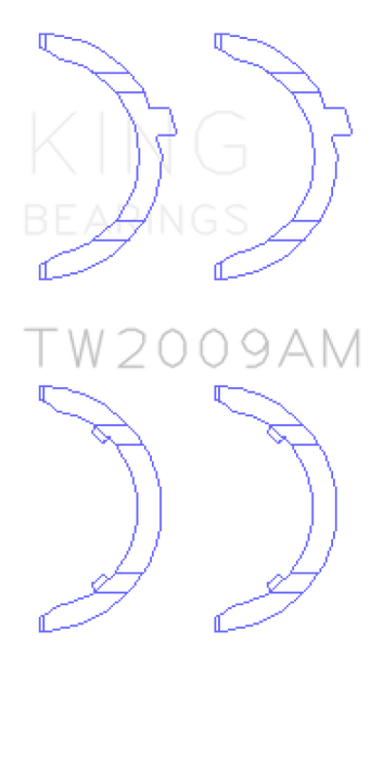 King Engine Bearings Audi KH/1B/2B/MC Thrust Washer Set