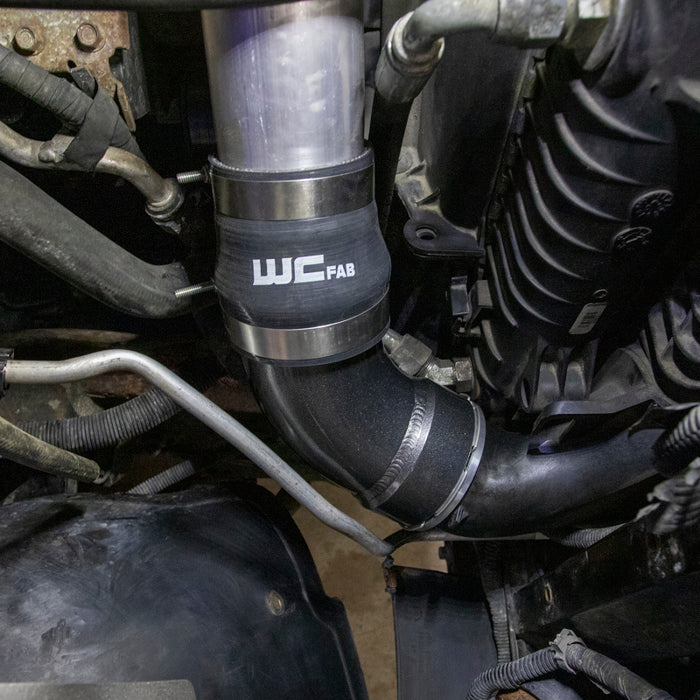 Wehrli 06-10 GM LBZ/LMM Duramax Passenger Side Intercooler Outlet Elbow Kit - Bengal Grey