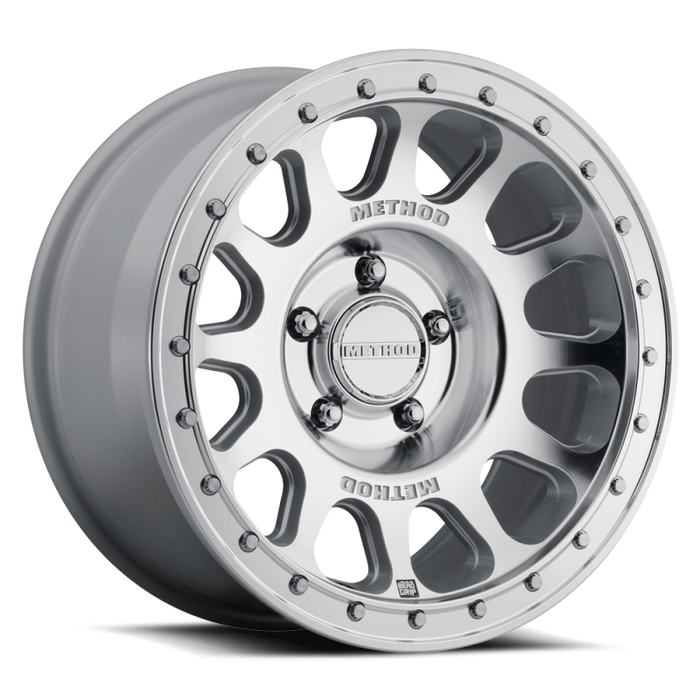Method MR709 HD Bead Grip 17x8.5in / ET0 / 5x150 BP / 110.50mm Bore - Machined Clear Coat Wheel