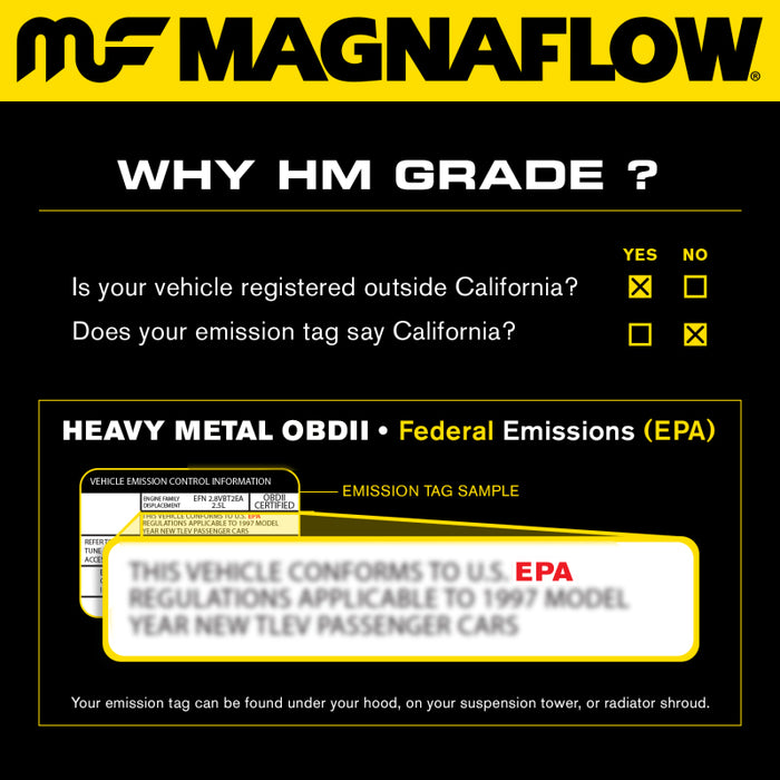 MagnaFlow Direct Fit Catalytic Converter 04 Ranger/BSeries 3.0L