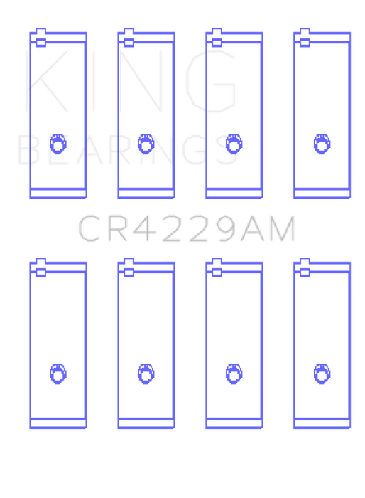 King Engine Bearings Toyota 2E (Size +0.25mm) Connecting Rod Bearing Set