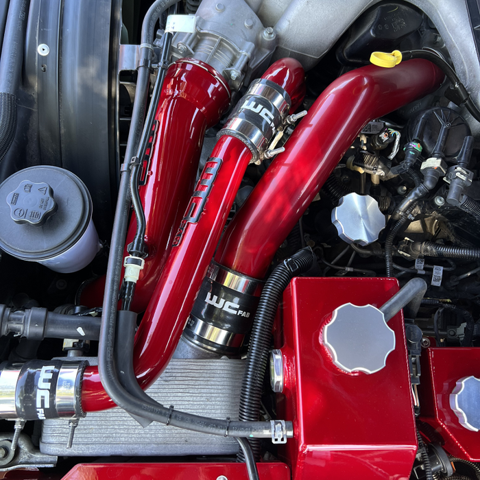Wehrli 17-25 Ford Power Stroke 6.7L Upper Coolant Pipe Kit - Bengal Red
