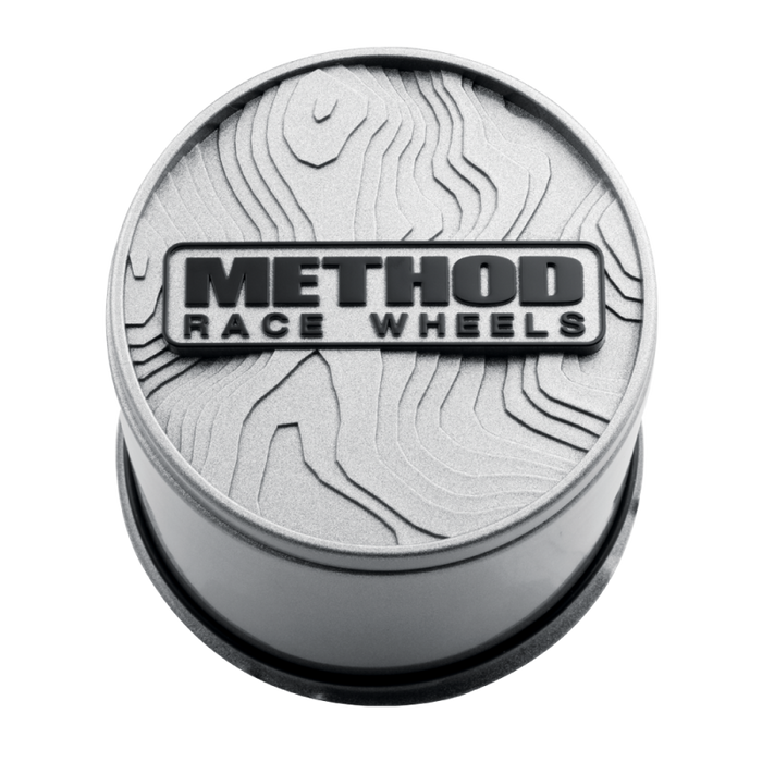 Method Race Wheels Topo Push-Through Center Cap - Silver