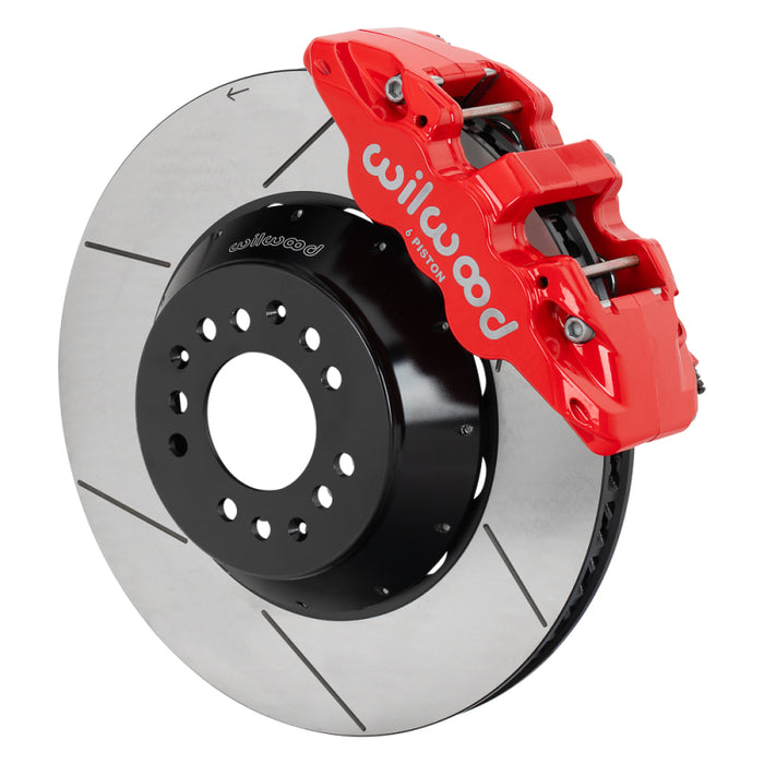 Wilwood kit front AERO6 wwe 2IN. drop alum pro spindle 15.00 rotor GT red