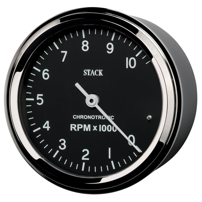 Autometer Chronocentric Tachometer - 80mm Blk - 0-10K RPM