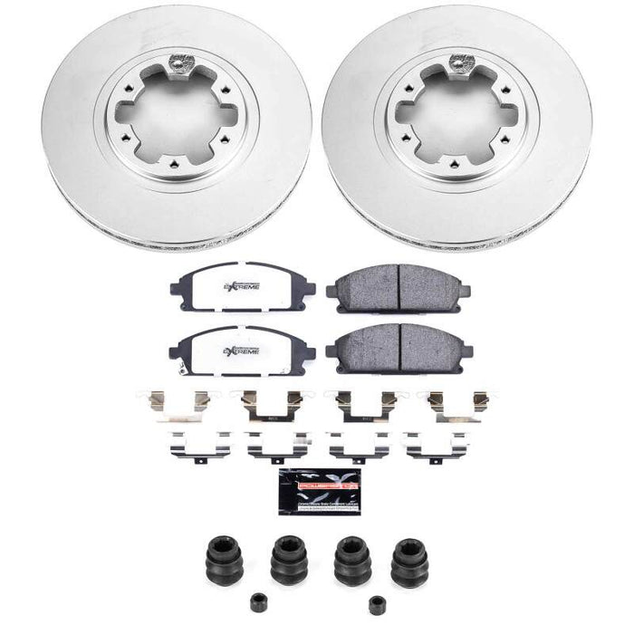 Power Stop 97-03 Infiniti QX4 Front Z36 Coated Truck & Tow Brake Kit