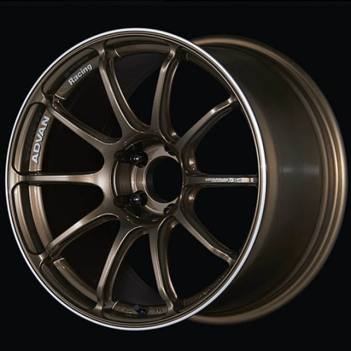 Advan RSIII 18x9.5 +45 5x114.3 Umber Bronze Metallic and Ring Wheel