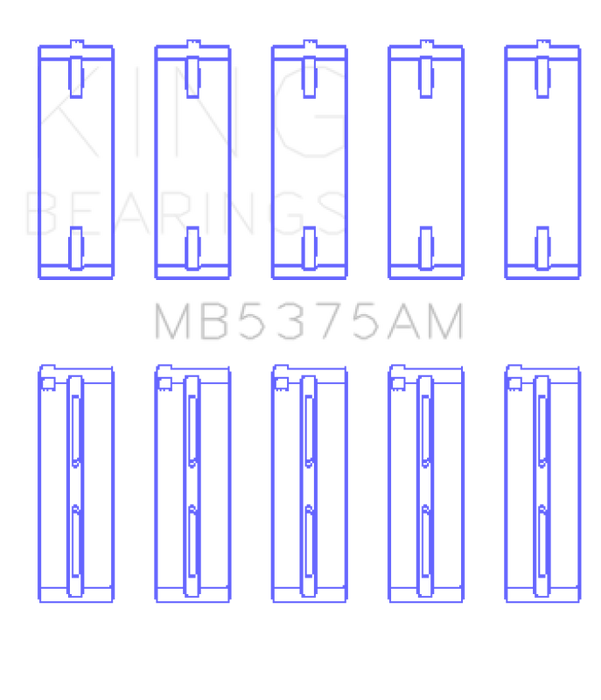 King Engine Bearings Toyota 2Zzge (Size +0.25mm) Main Bearing Set