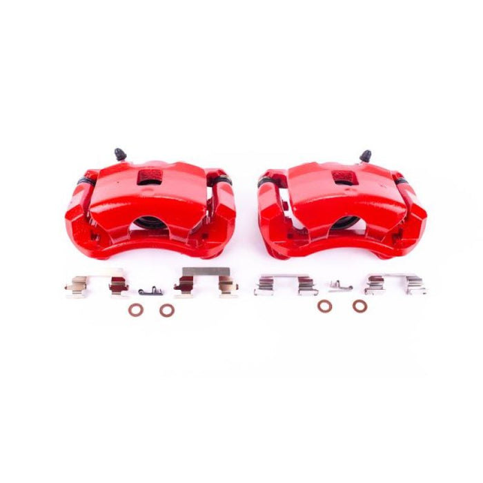 Power Stop 07-10 Chevrolet Cobalt Front Red Calipers w/Brackets - Pair