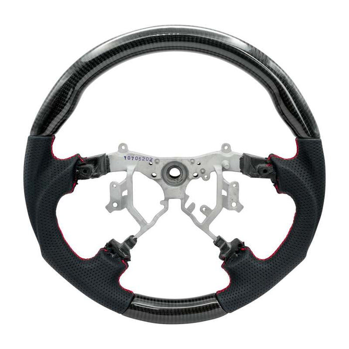 NRG 12-23 Toyota Tacoma OEM Plus Carbon Fiber Steering Wheel w/ Red Stitch & Red Center Mark