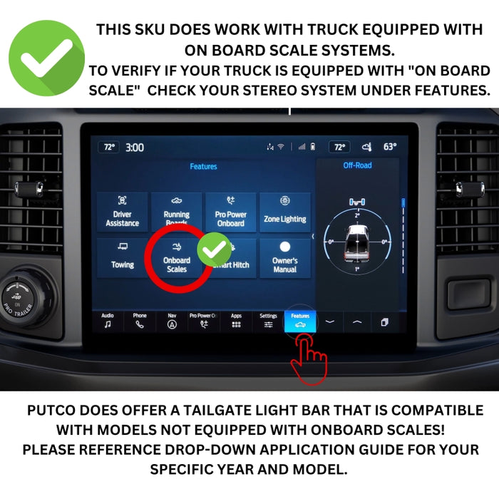 Putco 21-23 Ford F150 (Only w/OE LED Taillights & OBS) 60in Blade Tailgate Light Bar Red/Amber/White