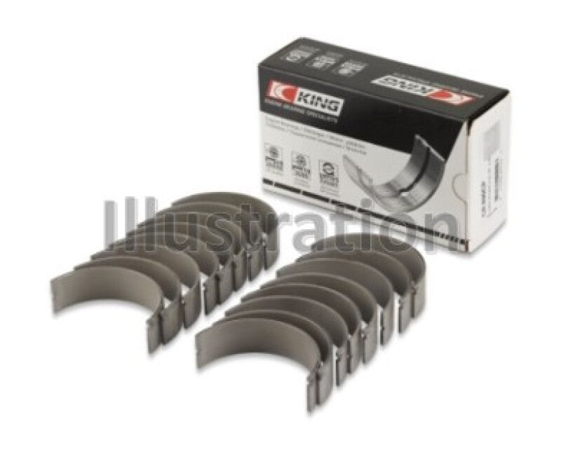 King Engine Bearings Ford 391Ci 32V Turbo V8/ O/S Housing .002in Rod Bearings - Size +0.50mm