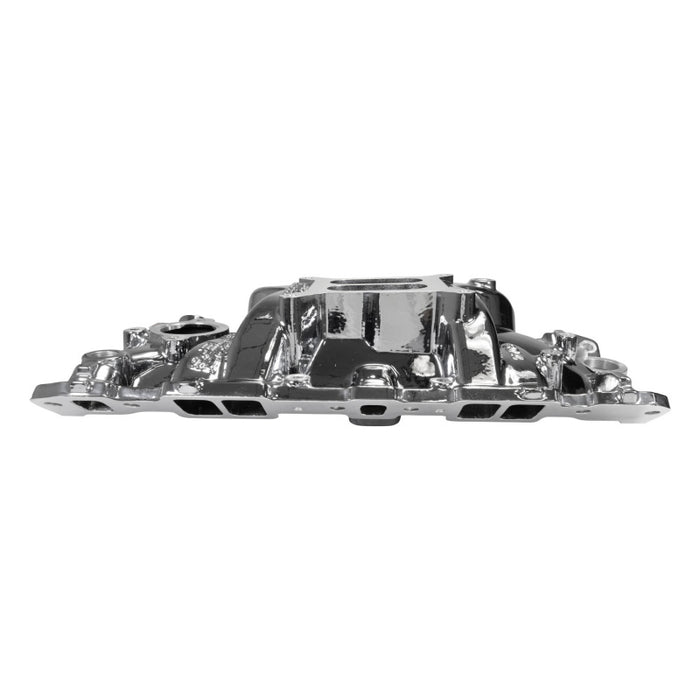 Edelbrock Chevy SB Performer EPS Intake Manifold w/ Oil Fill Tube - Chrome Plasma