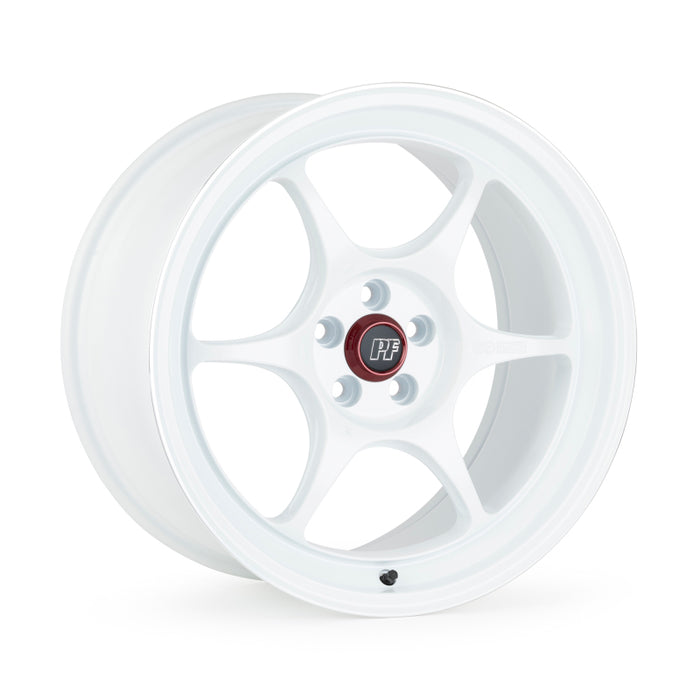 Enkei PF06 19x8.5 5x114.3 42mm Offset 75mm Bore White Wheel w/ Machined Lip (MOQ 40)