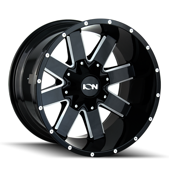 ION 141 17x9 / 8x165.1 BP / 18mm Offset / 130.8mm Hub Gloss Black Milled Wheel