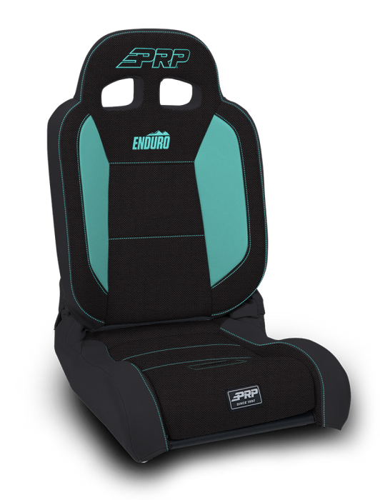 PRP EnduroDaily Reclining Suspension Seat - Black/Teal Tweed - Passenger