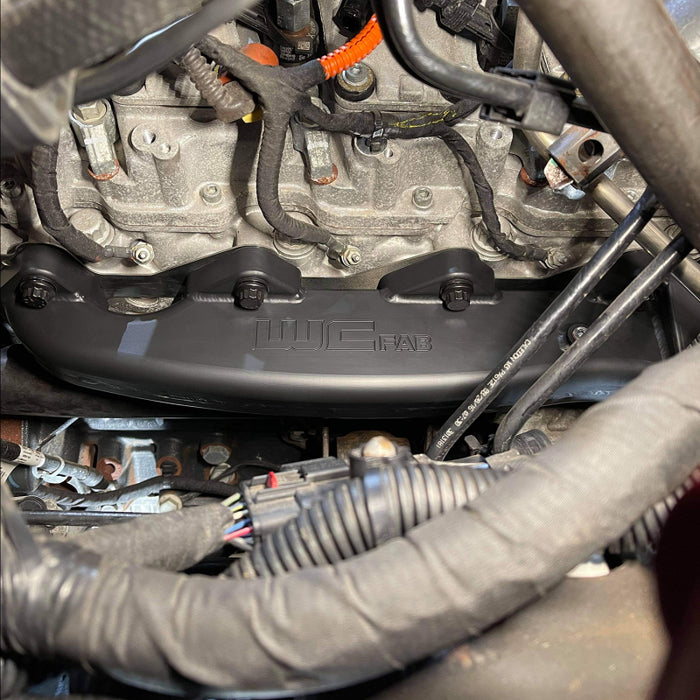 Wehrli 01-04 Duramax LB7 Billet Exhaust Manifold & SS Up Pipes w/ Gaskets and ARP Hardware