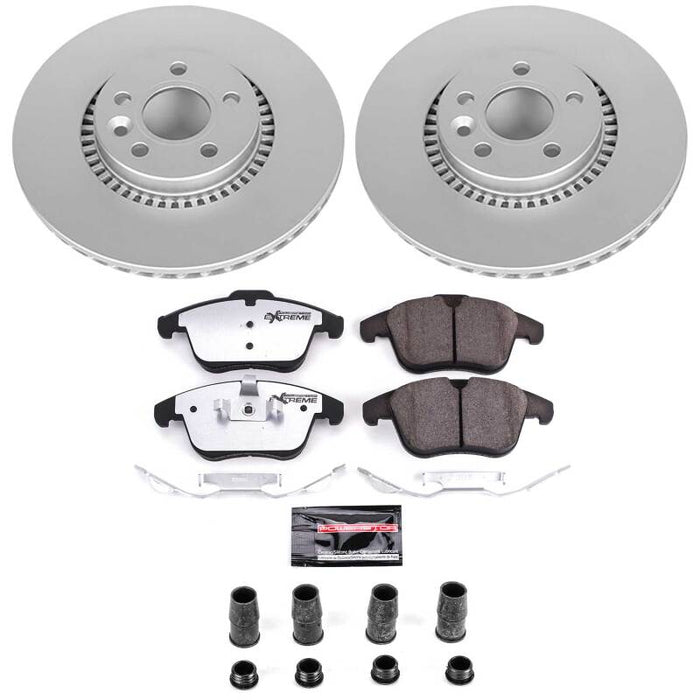Power Stop 08-15 Land Rover LR2 Front Z36 Coated Truck & Tow Brake Kit