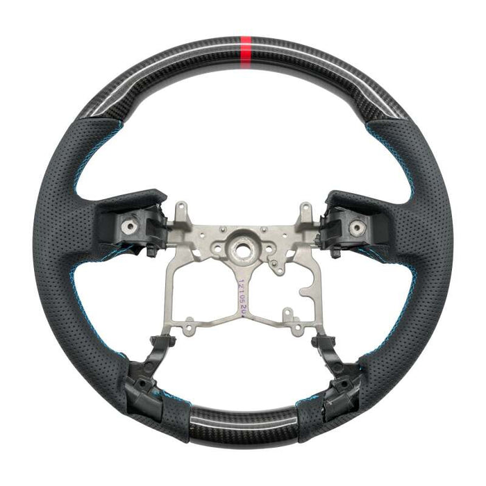 NRG 12-23 Toyota Tacoma OEM Plus Carbon Fiber Steering Wheel w/ Blue Stitch & Red Center Mark