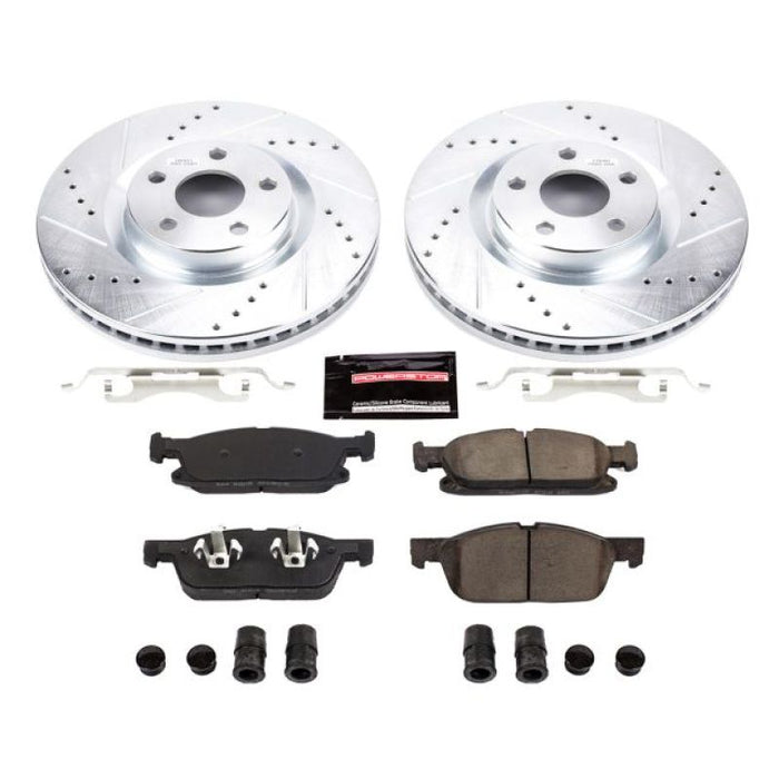 Power Stop 15-19 Ford Edge Front Z23 Evolution Sport Brake Kit