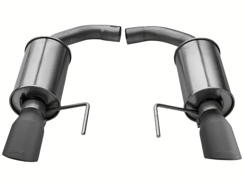Roush 15-26 Mustang V6 / EcoBoost Black Tip Axle Back Exhaust