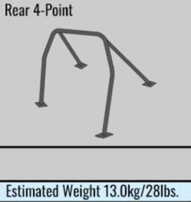 Cusco Safety 21 4pt 2 Passenger Around Dash w/Harness Bar Black Roll Cage Toyota MR-S/MR-2 Spider