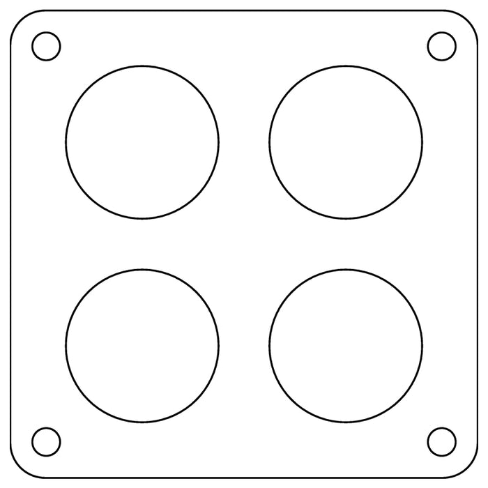 Cometic Holley Dominator 4-Hole .060in Fiber Carburetor Gasket - 2.00in Holes