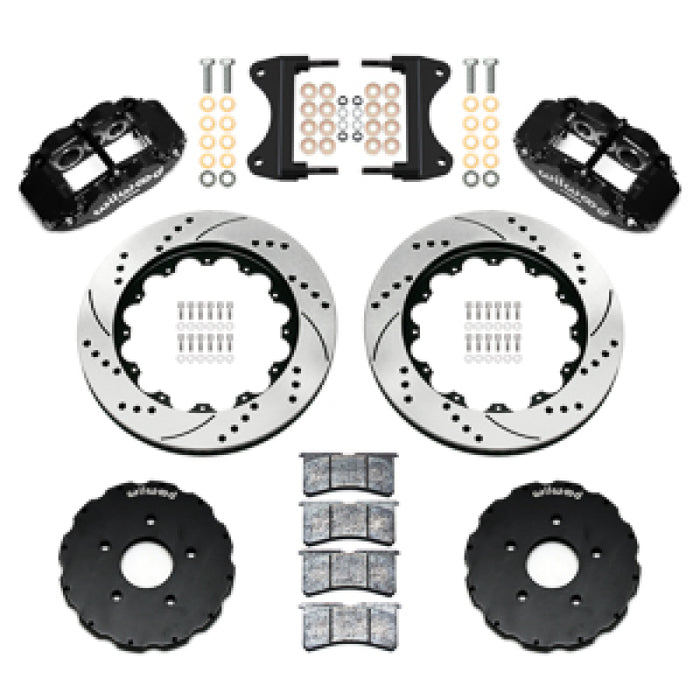 Wilwood 14-19 Chevrolet Corvette C7 Forged Narrow Superlite 6R Front BBK - 14.00 Rotor SRP - Black