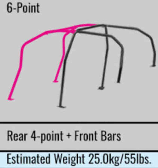 Cusco Roll Cage Safety21 6 point 2 Passenger Nissan S13 (S/O / No Cancel)