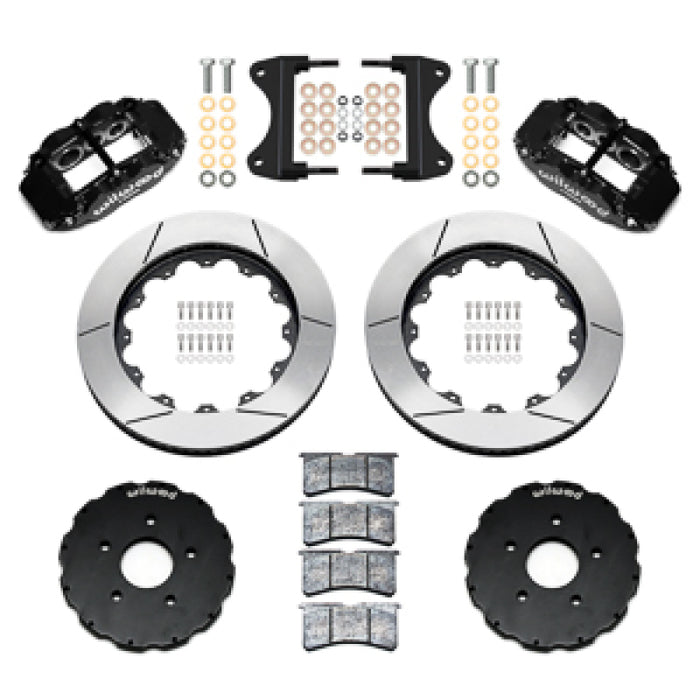 Wilwood 14-19 Chevrolet Corvette C7 Forged Narrow Superlite 6R Front BBK - 14.00 Rotor - Black