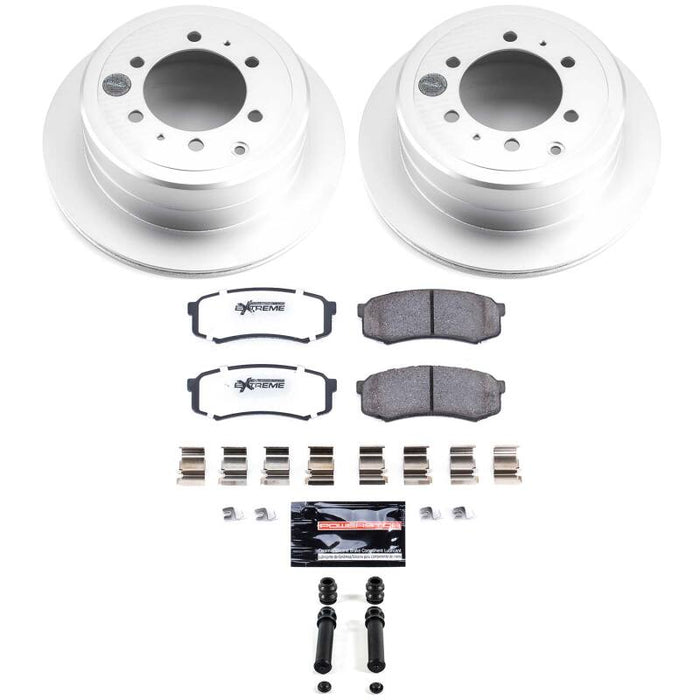 Power Stop 96-97 Lexus LX450 Rear Z36 Coated Truck & Tow Brake Kit