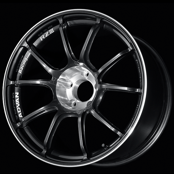 Advan RZIII 18x10.5 / +15 Offset / 5x114.3 BC / 73mm Bore / Black Gun Metallic & Diamond Cut