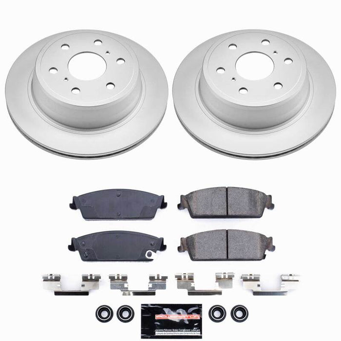 Power Stop 07-14 Cadillac Escalade Rear Z23 Coated Brake Kit