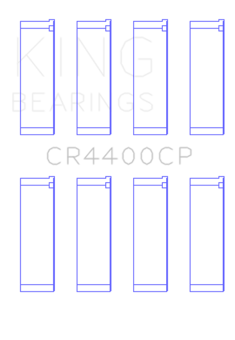 King Engine Bearings Honda 2006+ R16A/ R18A (Size 1.0) Coated Connecting Rod Bearing Set