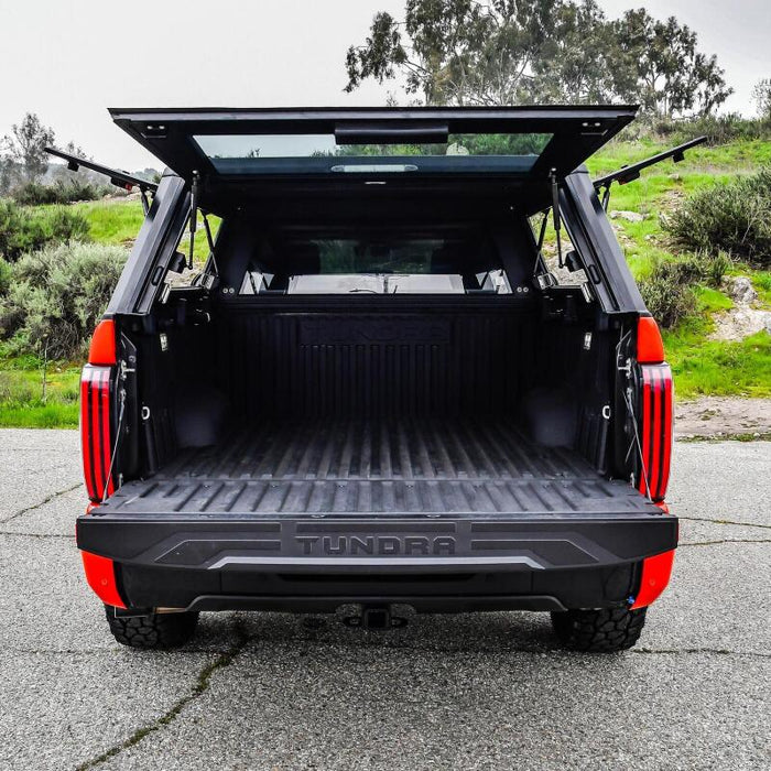 Westin EXP Truck Cap COMPLETE KIT A + B (22-25 Toyota Tundra CC 5.5ft. Bed) - Black